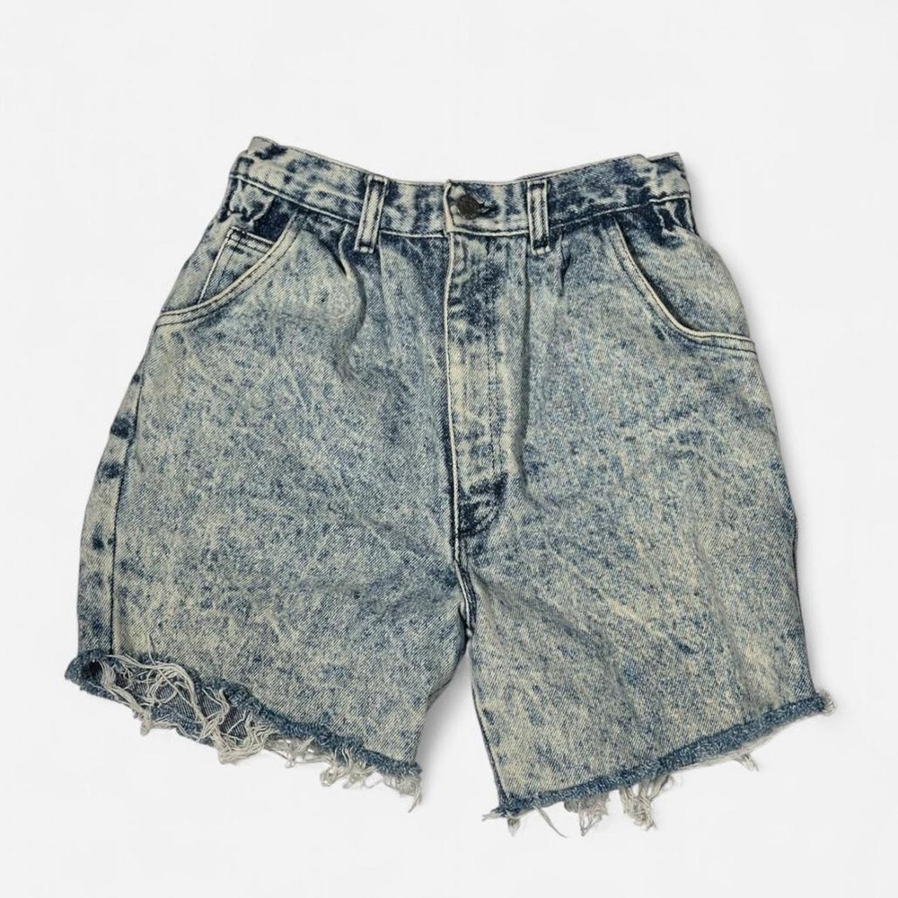 Vintage 80s Super High Waisted Acid Waisted Shorts